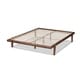 preview thumbnail 4 of 4, Carson Carrington Ulva Walnut Wood Platform Bed Frame