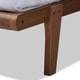 preview thumbnail 5 of 4, Carson Carrington Ulva Walnut Wood Platform Bed Frame