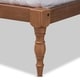 preview thumbnail 5 of 4, Contemporary Walnut Wood Platform Bed Frame