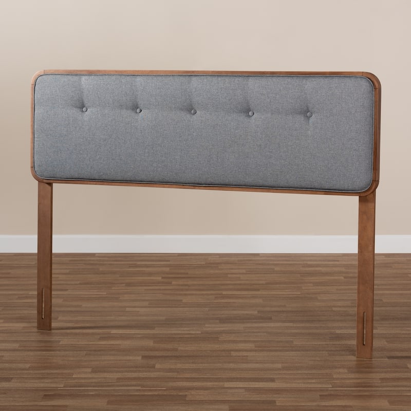 Carson Carrington Ulvik Mid-century Button-tufted Fabric Headboard