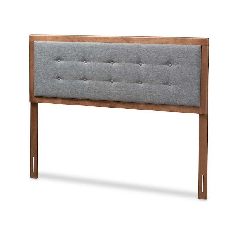 Carson Carrington Ulvik Fabric Mid-century Headboard - Dark Gray - Queen