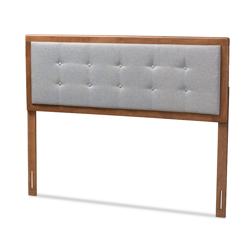 Carson Carrington Ulvik Fabric Mid-century Headboard - Gray - King