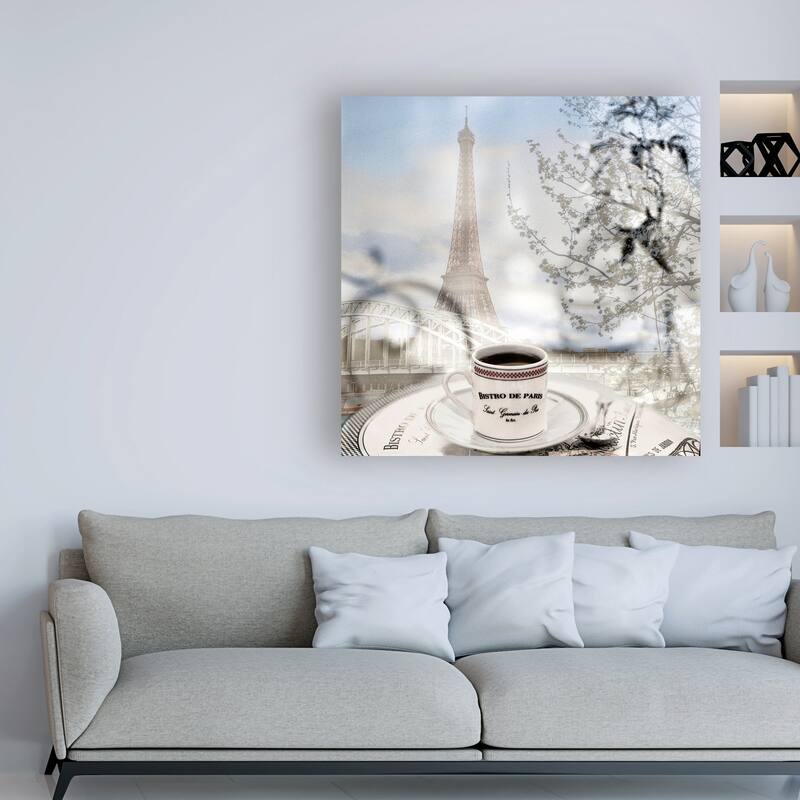 Alan Blaustei 'Bistro de Paris #1' Canvas Art