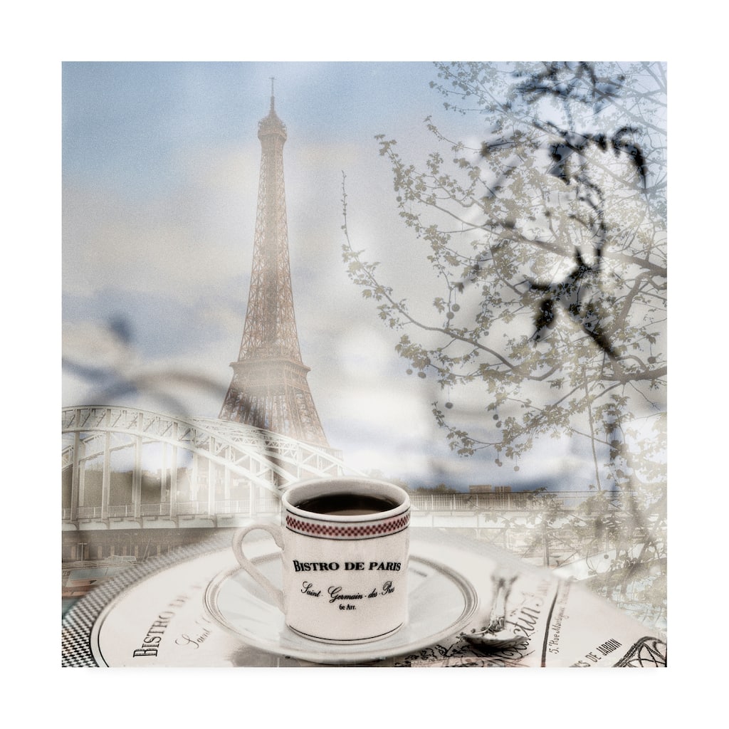 Alan Blaustei 'Bistro de Paris #1' Canvas Art