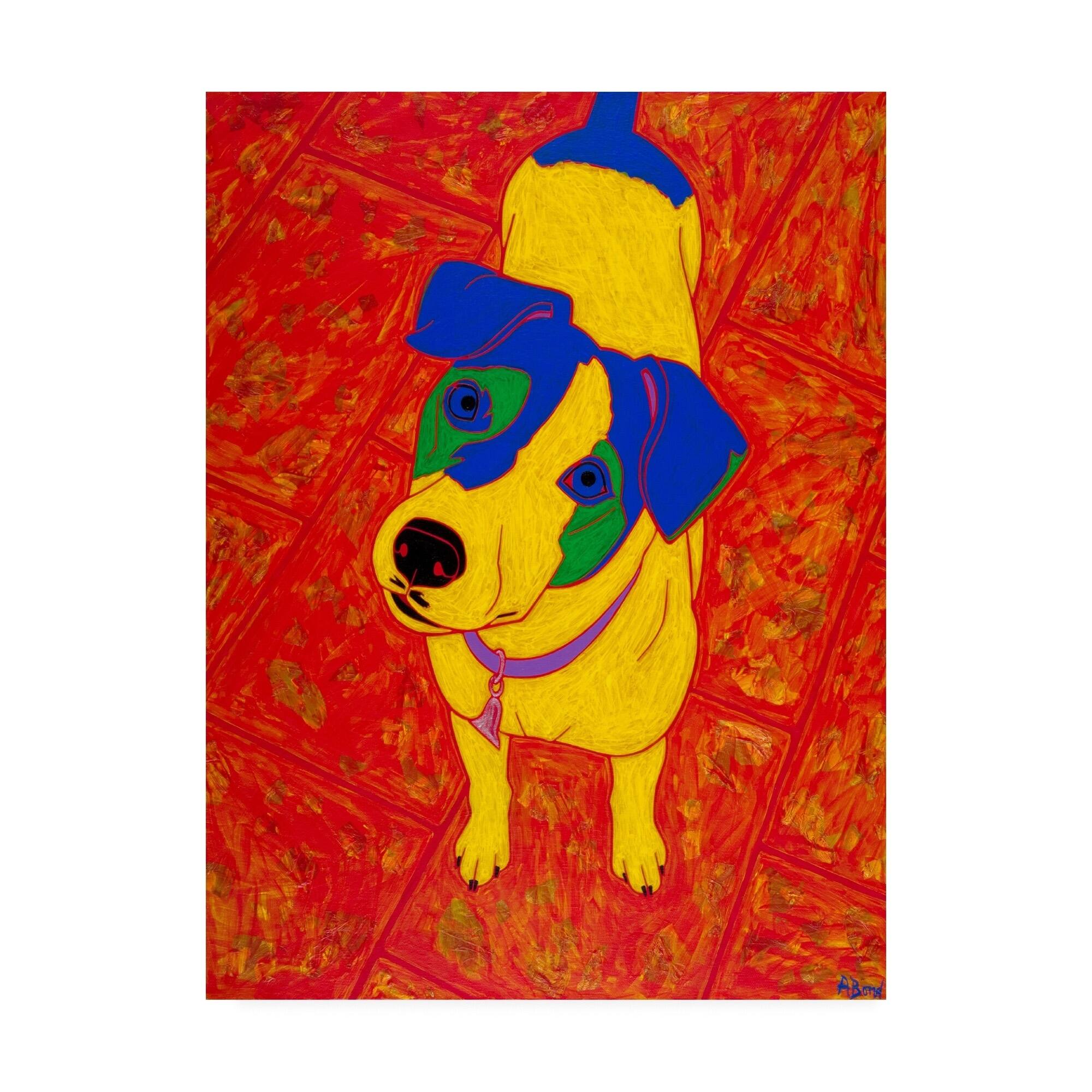 Angela Bon 'Feisty Jack Russell' Canvas Art - Bed Bath & Beyond - 28030146