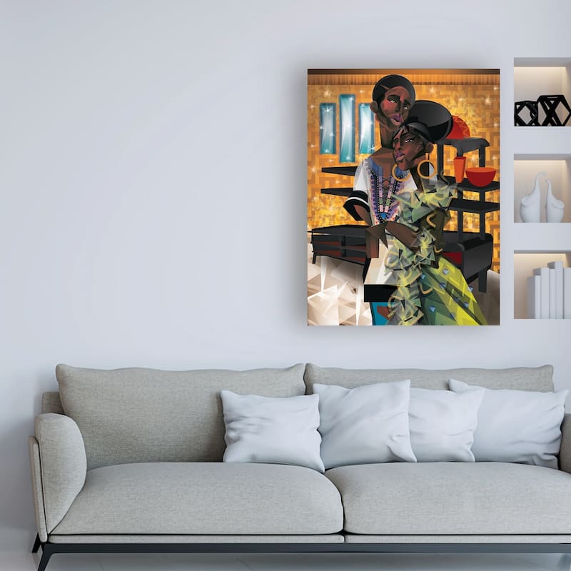 Jaleel Campbel 'Do You Love What You Feel?' Canvas Art