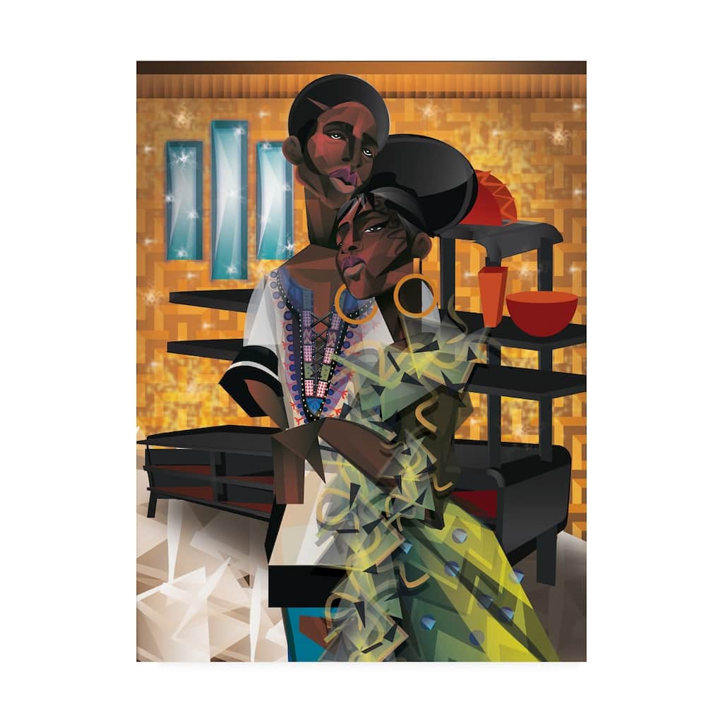 Jaleel Campbel 'Do You Love What You Feel?' Canvas Art