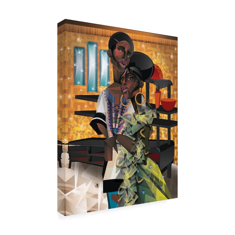 Jaleel Campbel 'Do You Love What You Feel?' Canvas Art