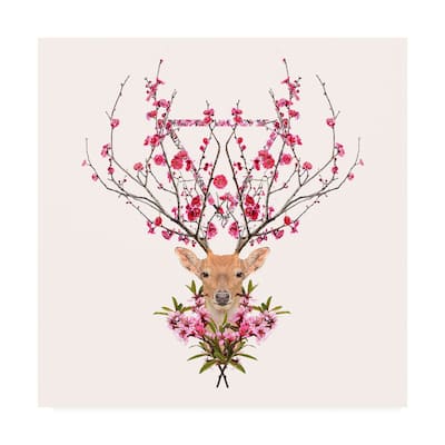 Robert Farka 'Spring Deer' Canvas Art