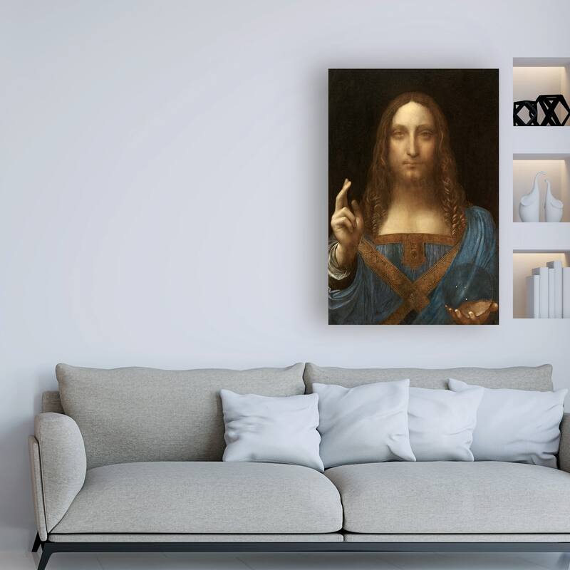 Leonardo Da Vinc 'Salvator Mundi' Canvas Art