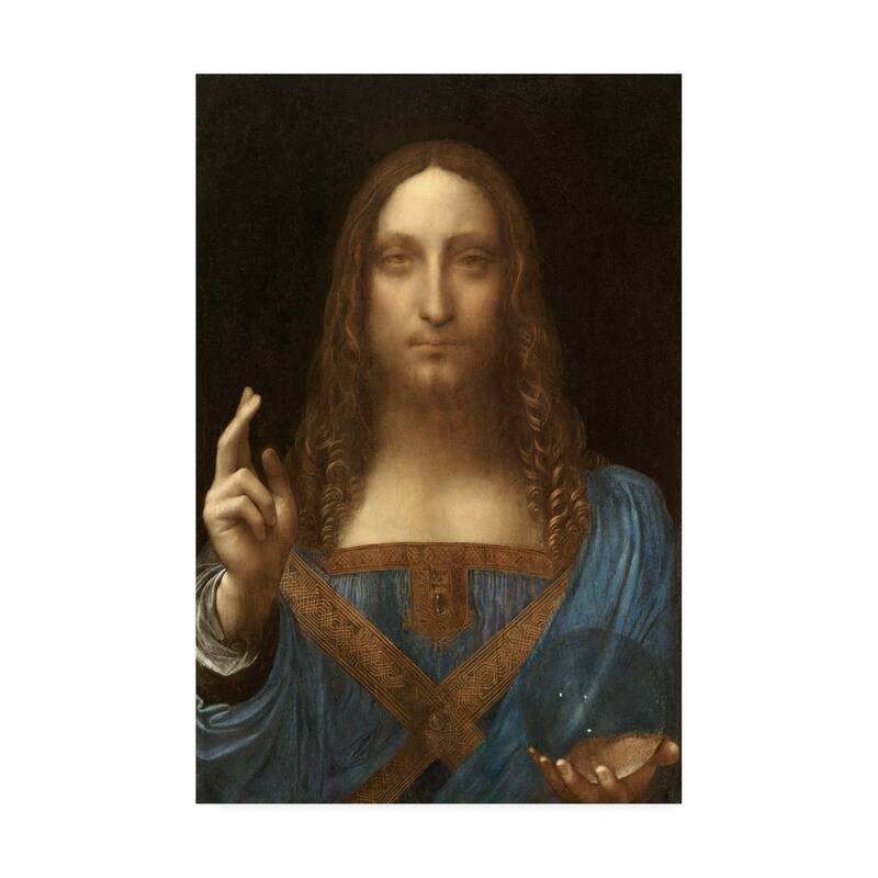 Leonardo Da Vinc 'Salvator Mundi' Canvas Art