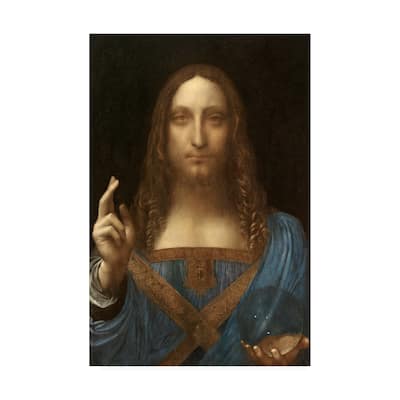 Leonardo Da Vinc 'Salvator Mundi' Canvas Art