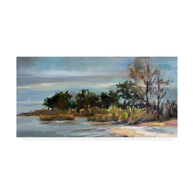 Carol Halloc 'Winter Beach' Canvas Art