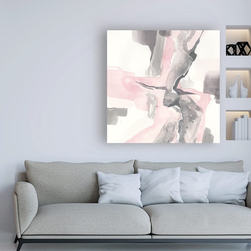Chris Paschke 'Blushing Grey I' Canvas Art