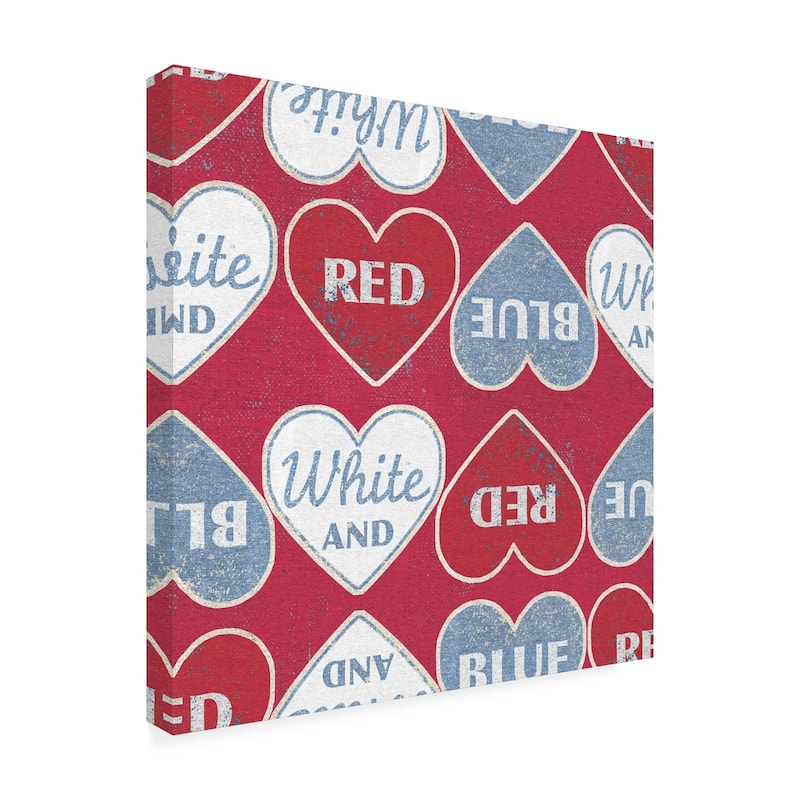 Beth Grove 'patriotic Dark Pattern I' Canvas Art - Bed Bath & Beyond 