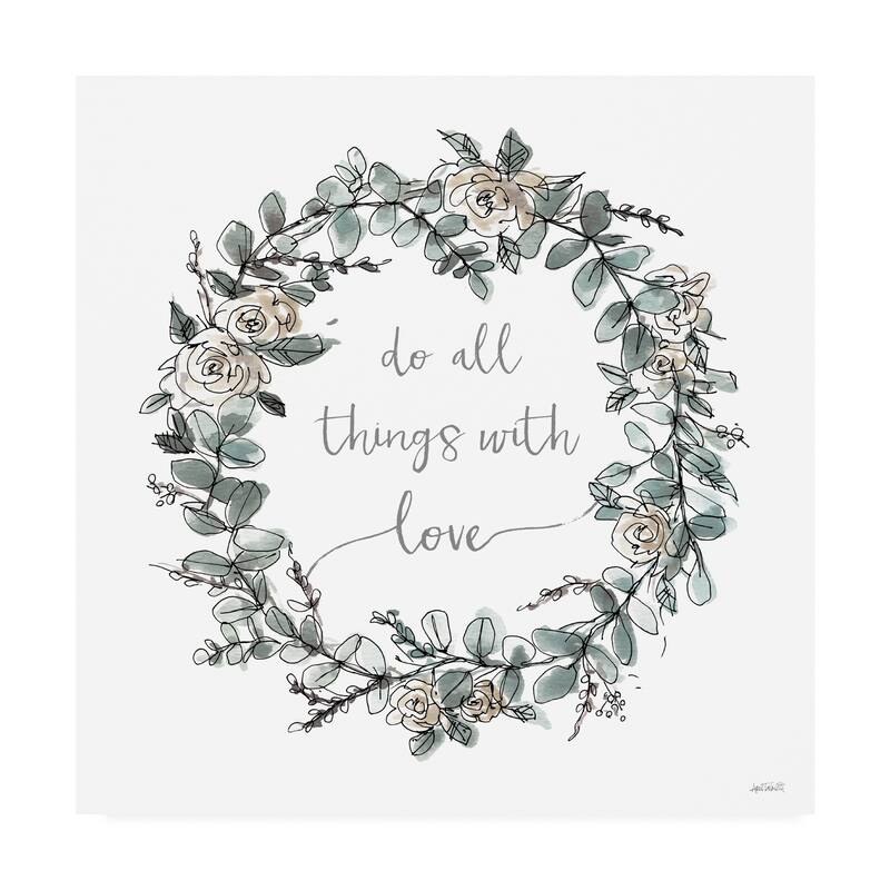 Anne Tavoletti 'Modern Farmhouse VI on White' Canvas Art Bed Bath