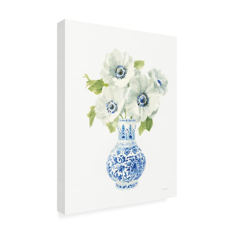 Danhui Nai 'Floral Chinoiserie White I' Canvas Art