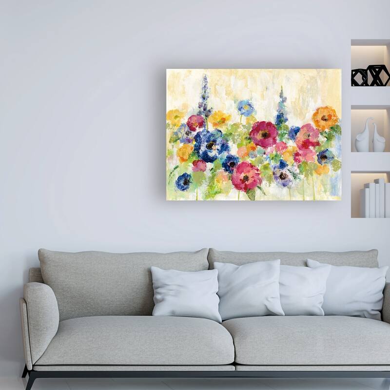 Silvia Vassileva 'Sunshine Field Flowers' Canvas Art