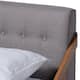Carson Carrington Ulvsta Mid-century Fabric Platform Bed