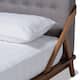 Carson Carrington Ulvsta Mid-century Fabric Platform Bed