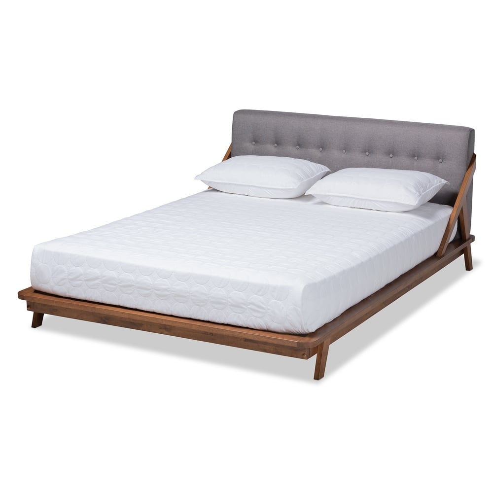 Carson Carrington Ulvsta Mid-century Fabric Platform Bed