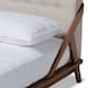 Carson Carrington Ulvsta Mid-century Fabric Platform Bed