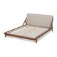 Carson Carrington Ulvsta Mid-century Fabric Platform Bed