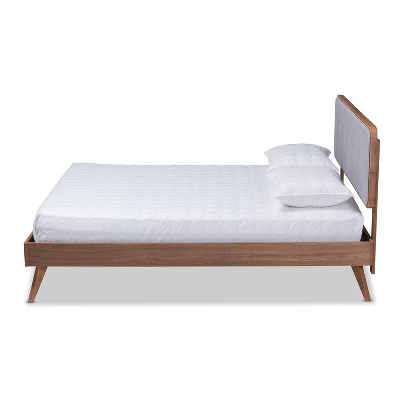 Carson Carrington Ulas Mid-century Fabric Platform Bed