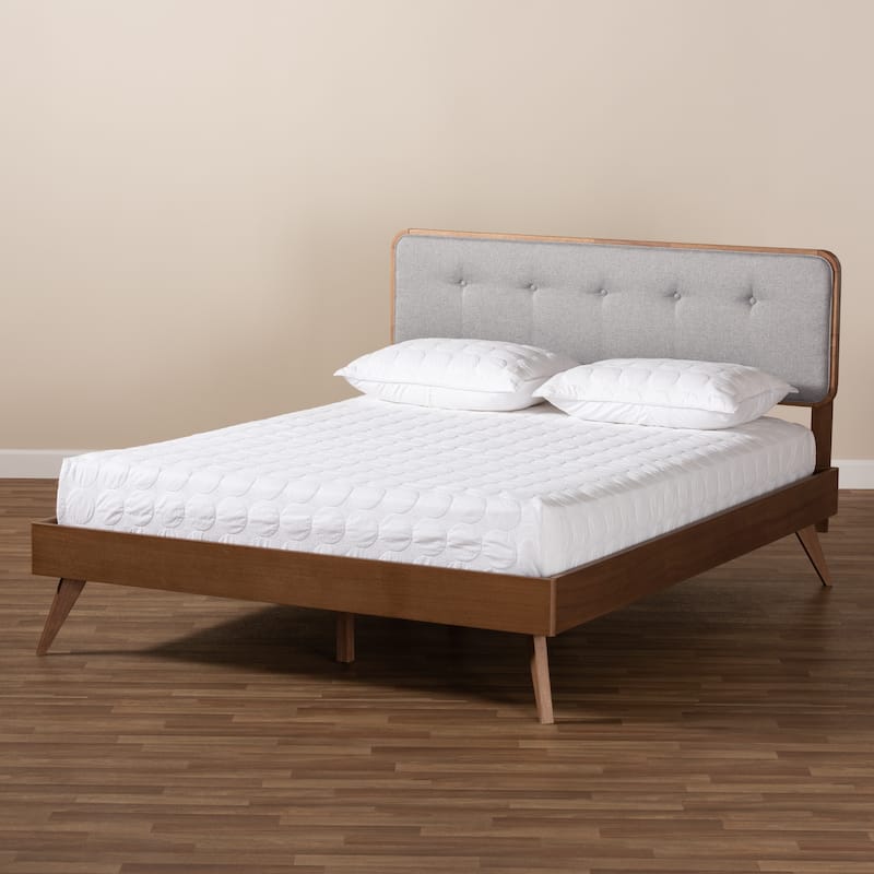 Carson Carrington Ulas Mid-century Fabric Platform Bed