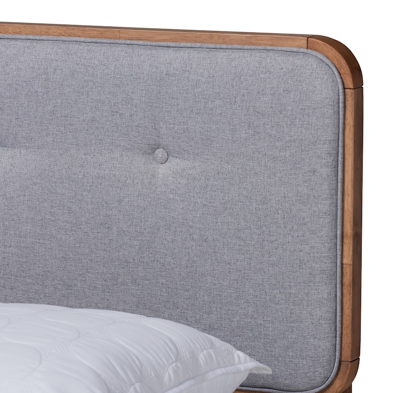 Carson Carrington Ulas Mid-century Fabric Platform Bed