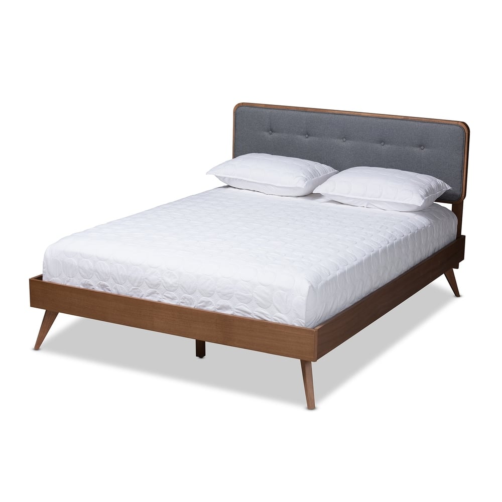 Carson Carrington Ulas Mid-century Fabric Platform Bed
