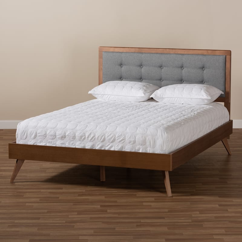 Carson Carrington Ulas Mid-century Fabric Platform Bed