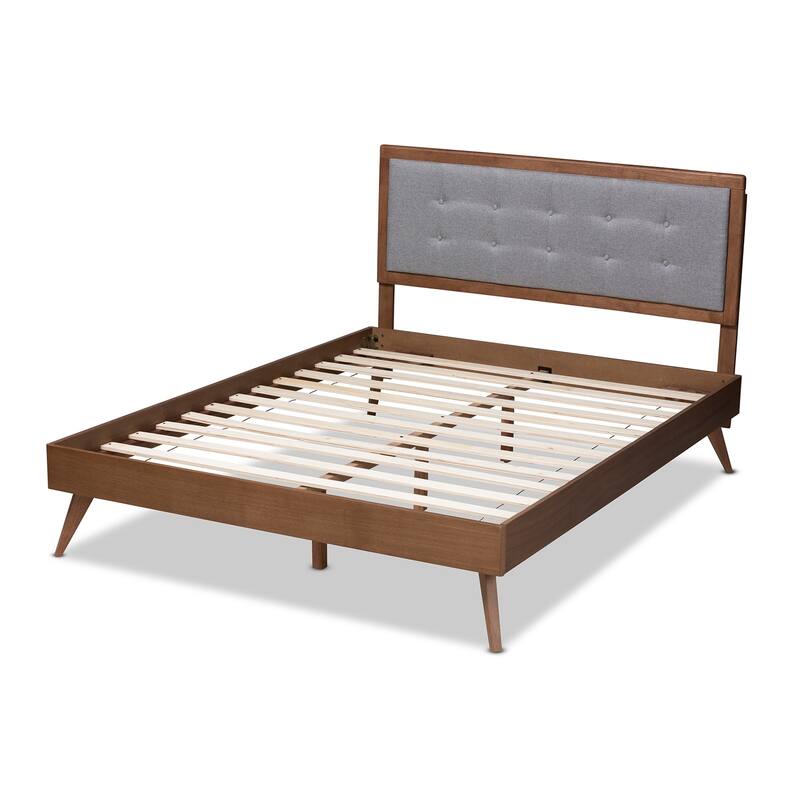 Carson Carrington Ulas Mid-century Fabric Platform Bed
