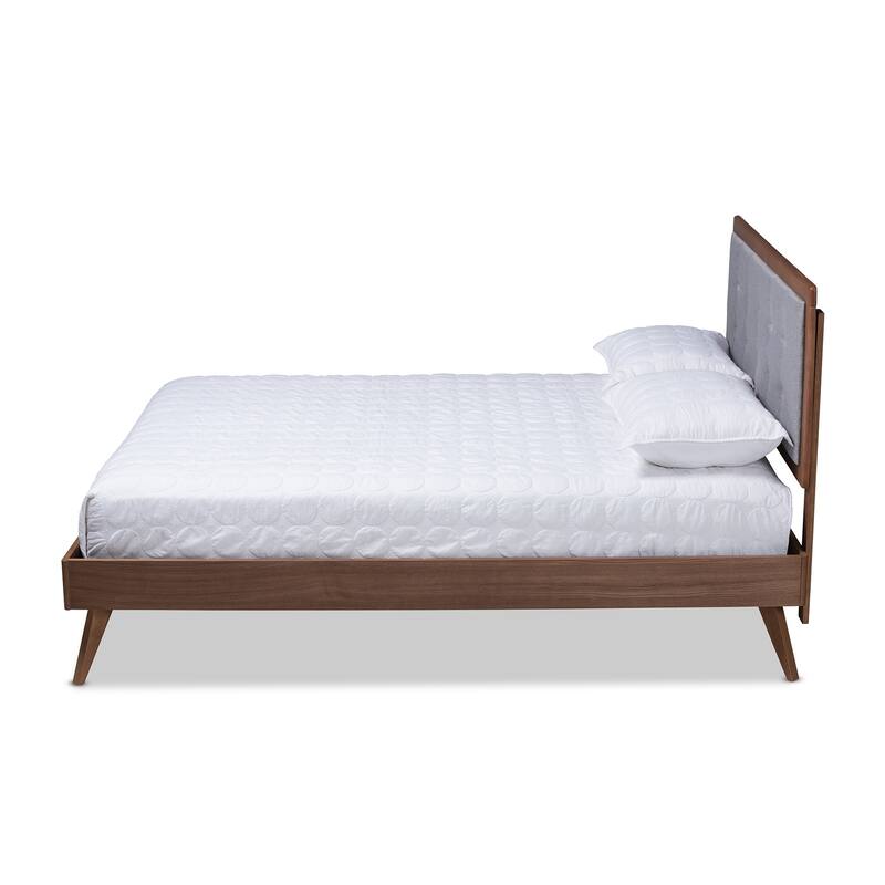 Carson Carrington Ulas Mid-century Fabric Platform Bed