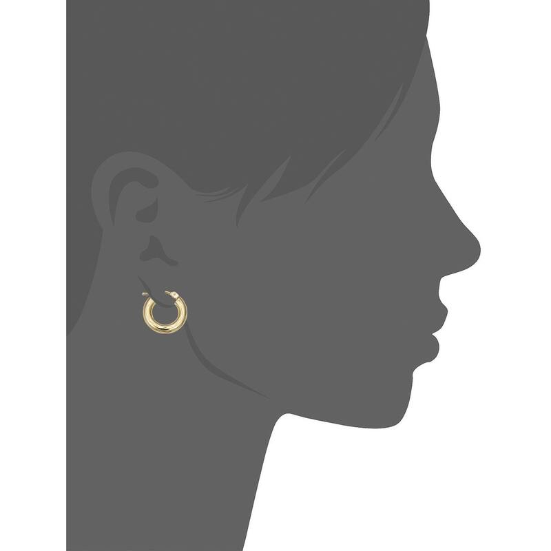 14k Yellow Gold Small Hoop Earrings