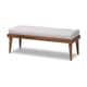 preview thumbnail 9 of 12, Carson Carrington Hjeltevad Mid-century Fabric Bench Grayish Beige