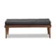 preview thumbnail 4 of 12, Carson Carrington Hjeltevad Mid-century Fabric Bench