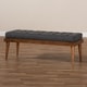 preview thumbnail 8 of 12, Carson Carrington Hjeltevad Mid-century Fabric Bench