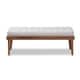 preview thumbnail 10 of 12, Carson Carrington Hjeltevad Mid-century Fabric Bench