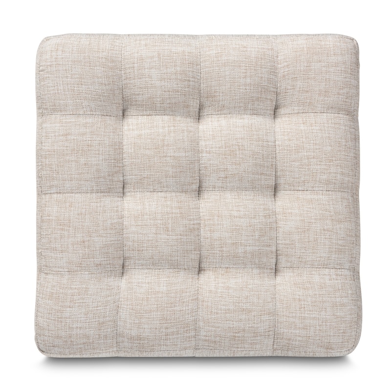 Contemporary Fabric 2-Piece Ottoman Set