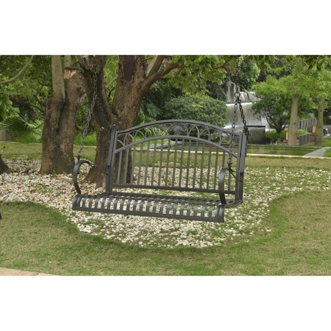 International Caravan Segovia Iron 2-Seater Porch Swing