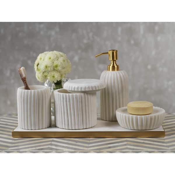 Creative Home Floral Scroll Clear Glass Soap Dish .