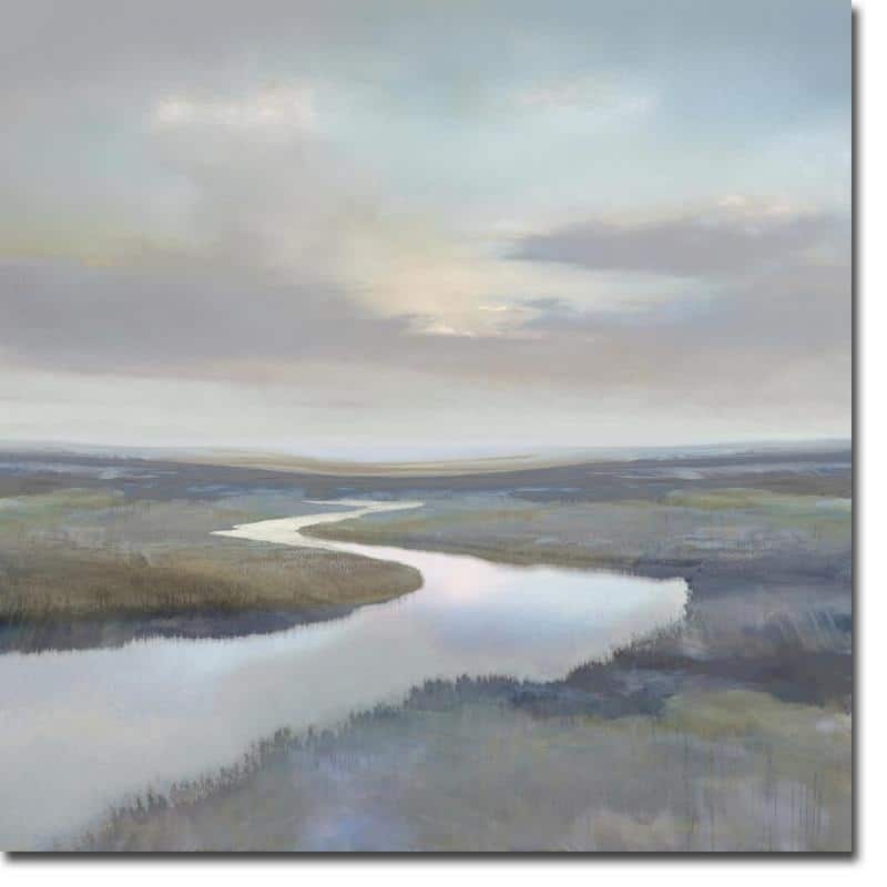 Riverbend III by Christy McKee Gallery Wrapped Canvas Giclee Art (30 in x 30 in)
