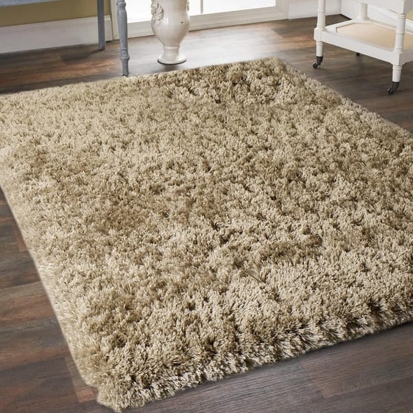 Large Plush Fluffy Shag Shaggy Rug Silky Thick Soft Area Rugs