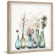 preview thumbnail 2 of 5, Handmade Perfect Blooms in Vases Framed Print