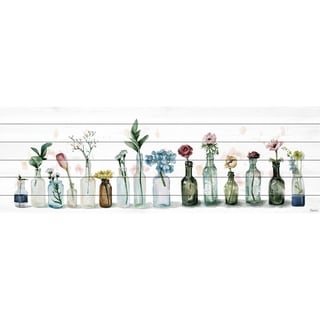 Line Up' Painting Print On White Wood - Multi-color - Bed Bath & Beyond 