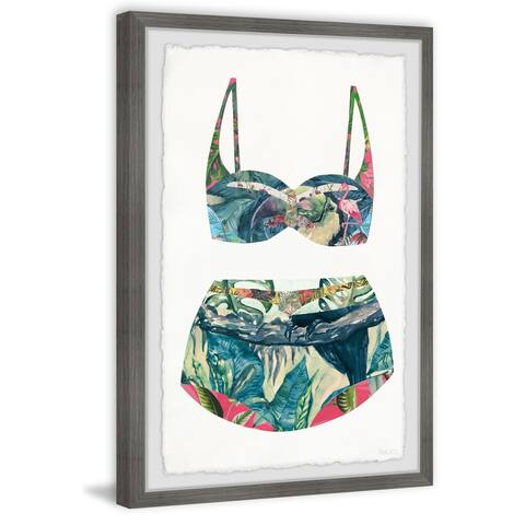 Handmade Tropic Heaven Swimsuit Framed Print