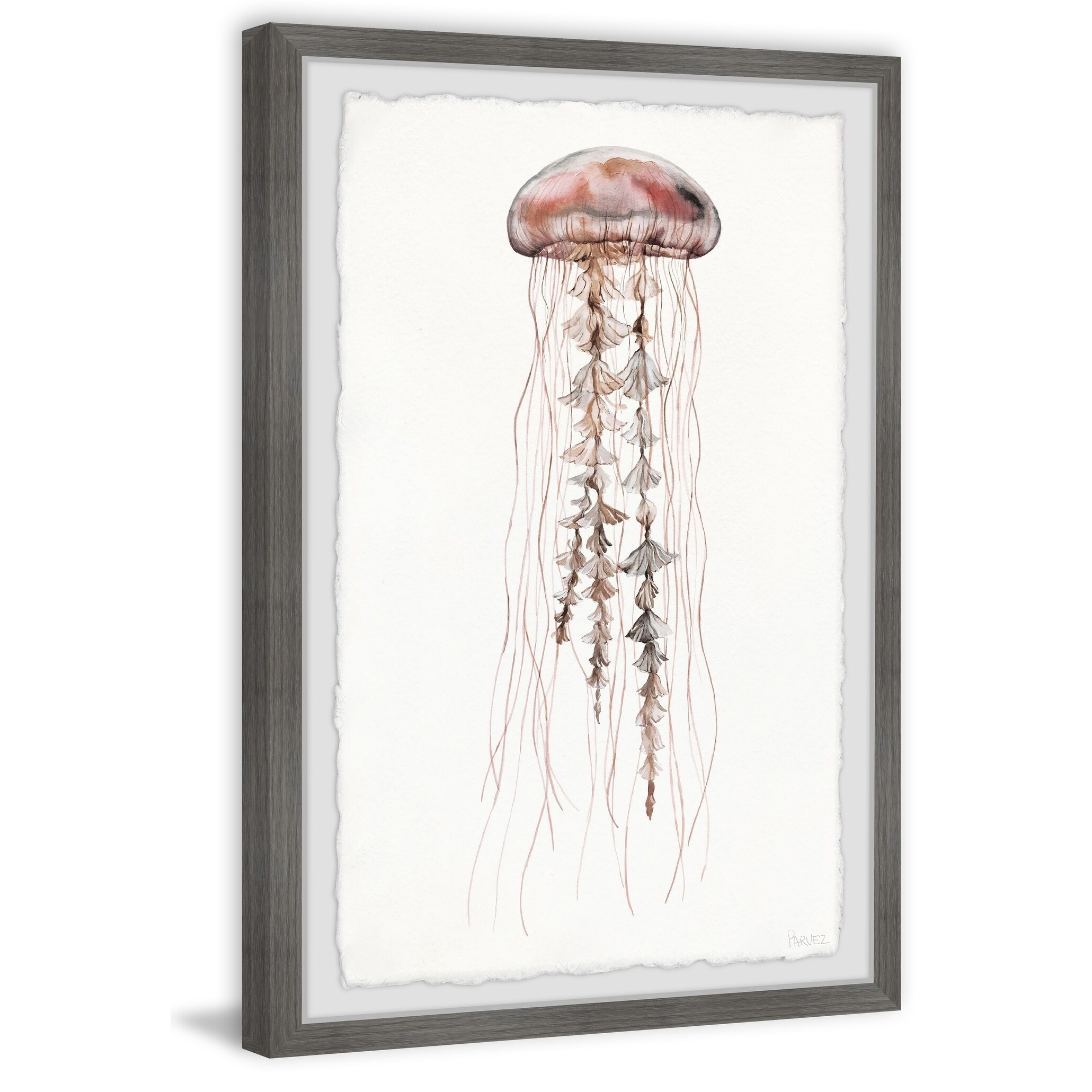 Handmade Hippy Jellyfish Framed Print Overstock 28039030