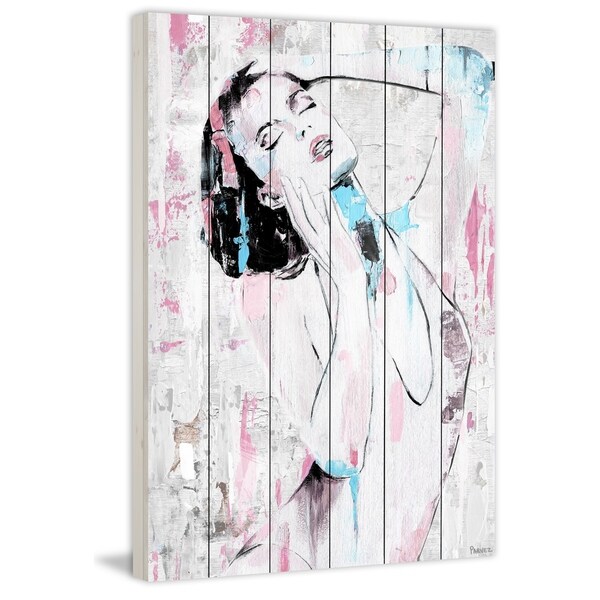 Handmade Stay Beautiful Print on White Wood