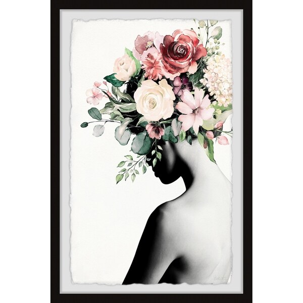 Handmade Blooming Back Framed Print. Opens flyout.
